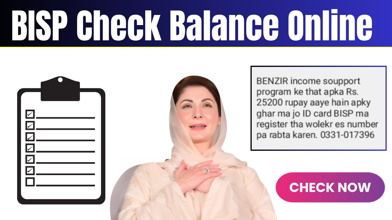BISP Check Balance Online