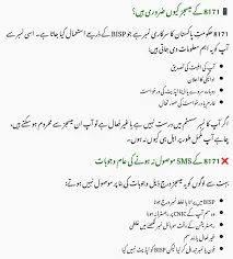 BISP 8171 SMS Not Received